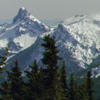 03 007 Mt Daniel Cathedral Rock from Surprise Mtn (176k)