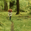 03 012 Chris H near Bob Ck shelter along the Queets R (270k)