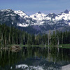 04 019 Chikamin Peak and Lemah Thumb from Pete Lake (146k)