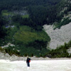 04 105 John B on the snow above Stuart Lk (207k)